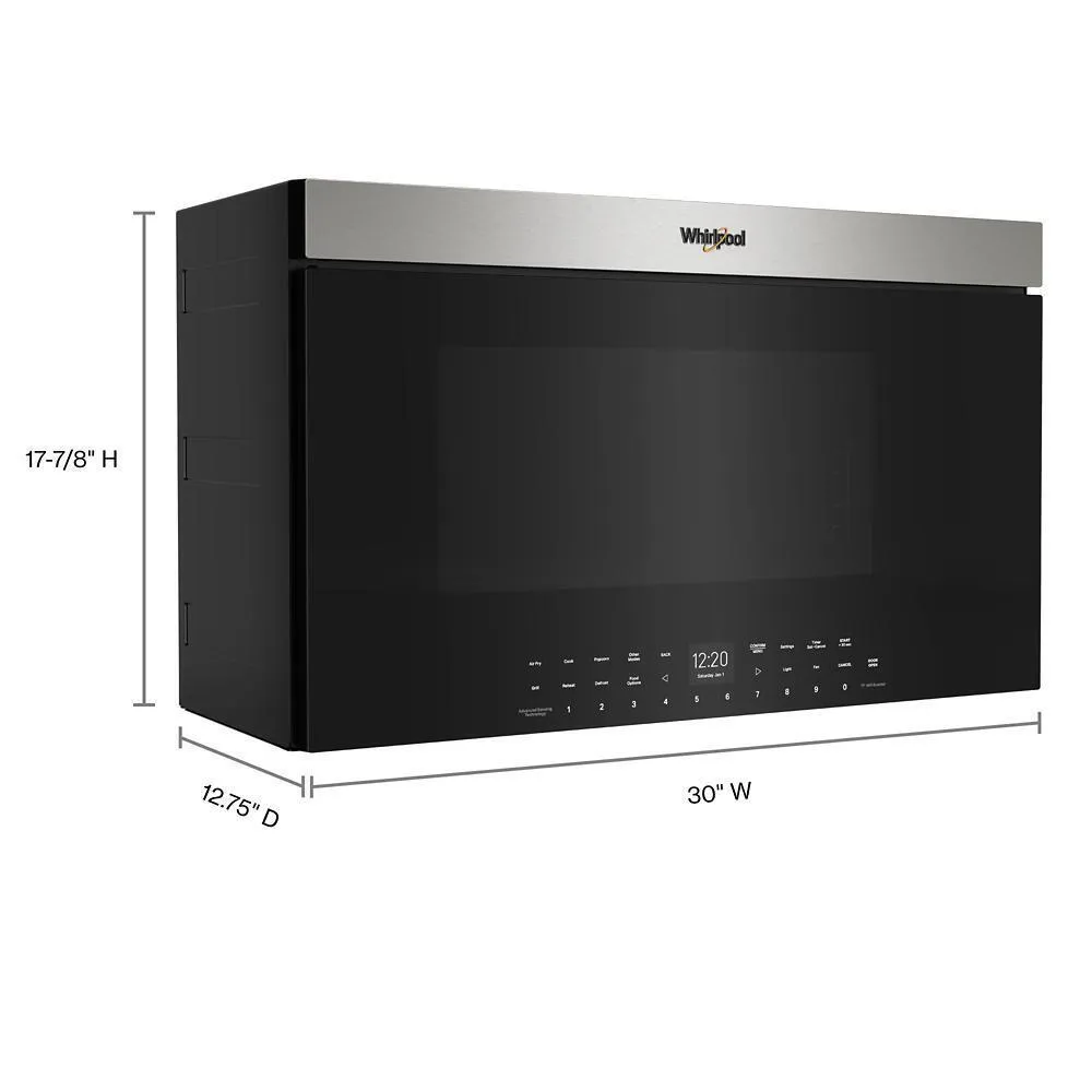 Whirlpool WMMF7530RZ Air Fry Over-the-Range Oven with Advanced Sensing Technology