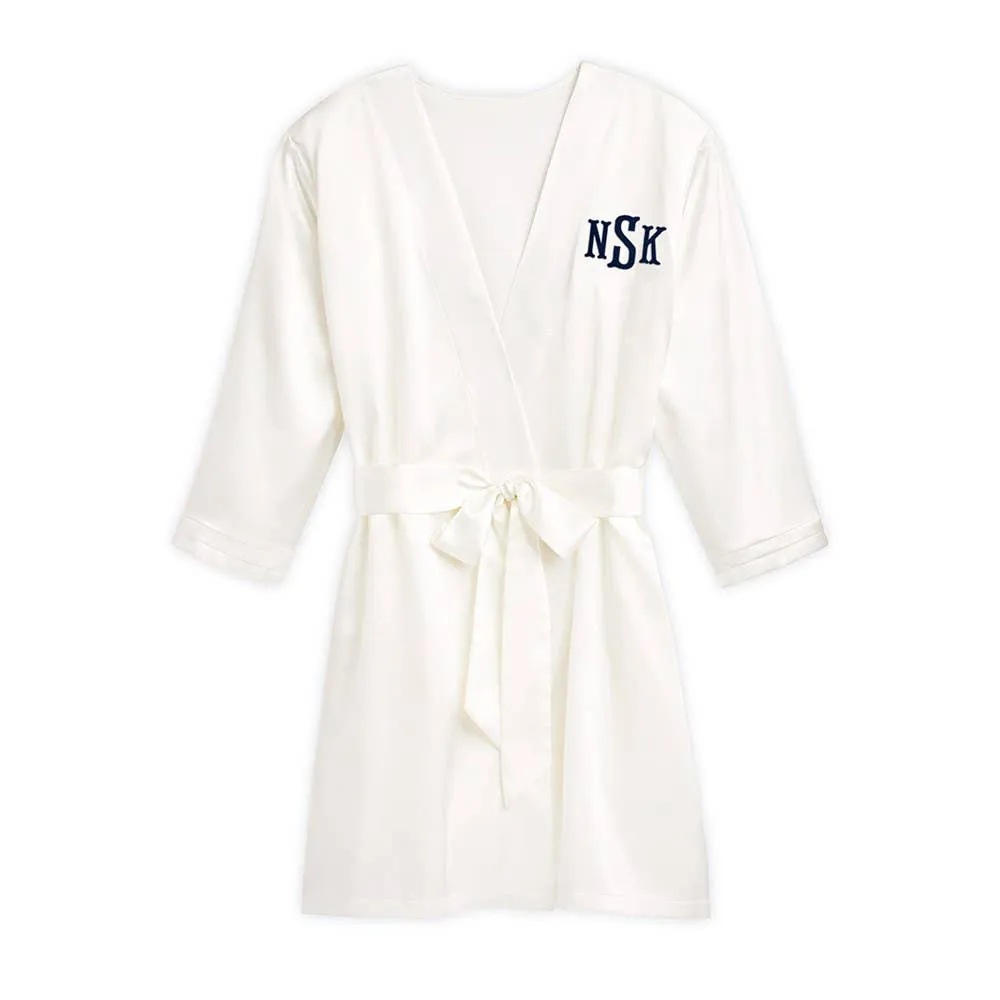 Women's Satin Robe With Pockets