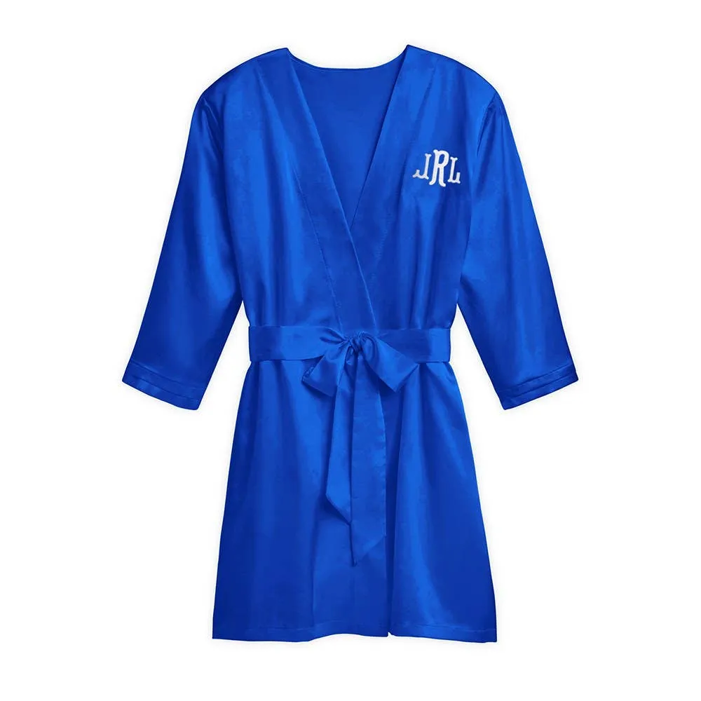 Women's Satin Robe With Pockets