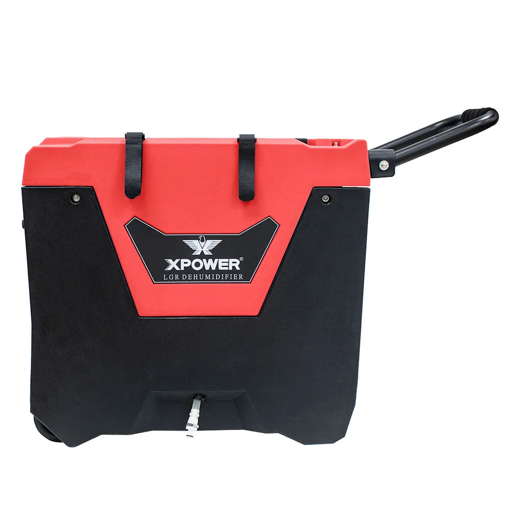 Xpower XD-85L2-Red 145-Pint LGR Commercial Dehumidifier Red w/ Purge Pump