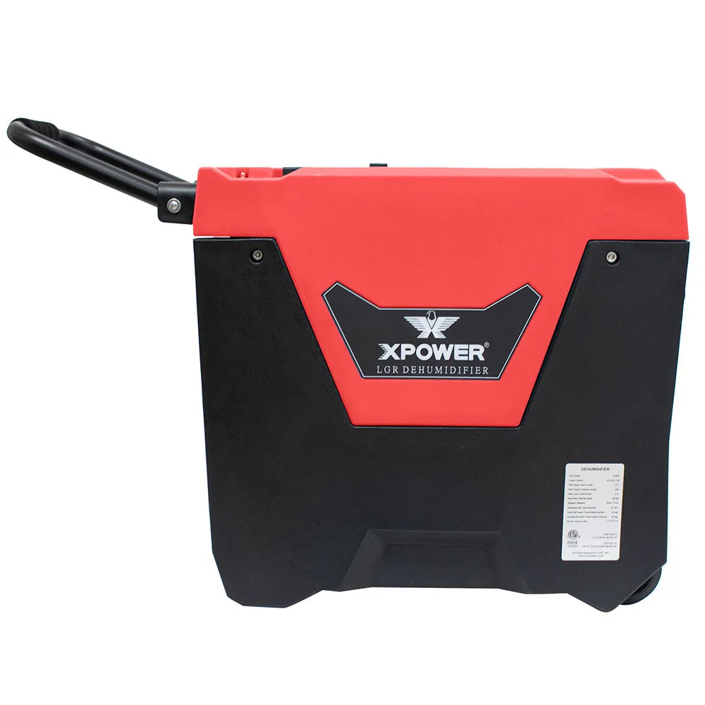 Xpower XD-85L2-Red 145-Pint LGR Commercial Dehumidifier Red w/ Purge Pump