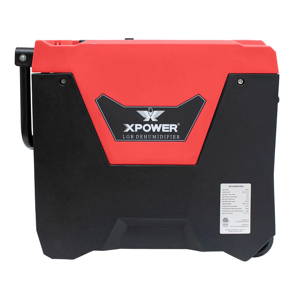Xpower XD-85L2-Red 145-Pint LGR Commercial Dehumidifier Red w/ Purge Pump