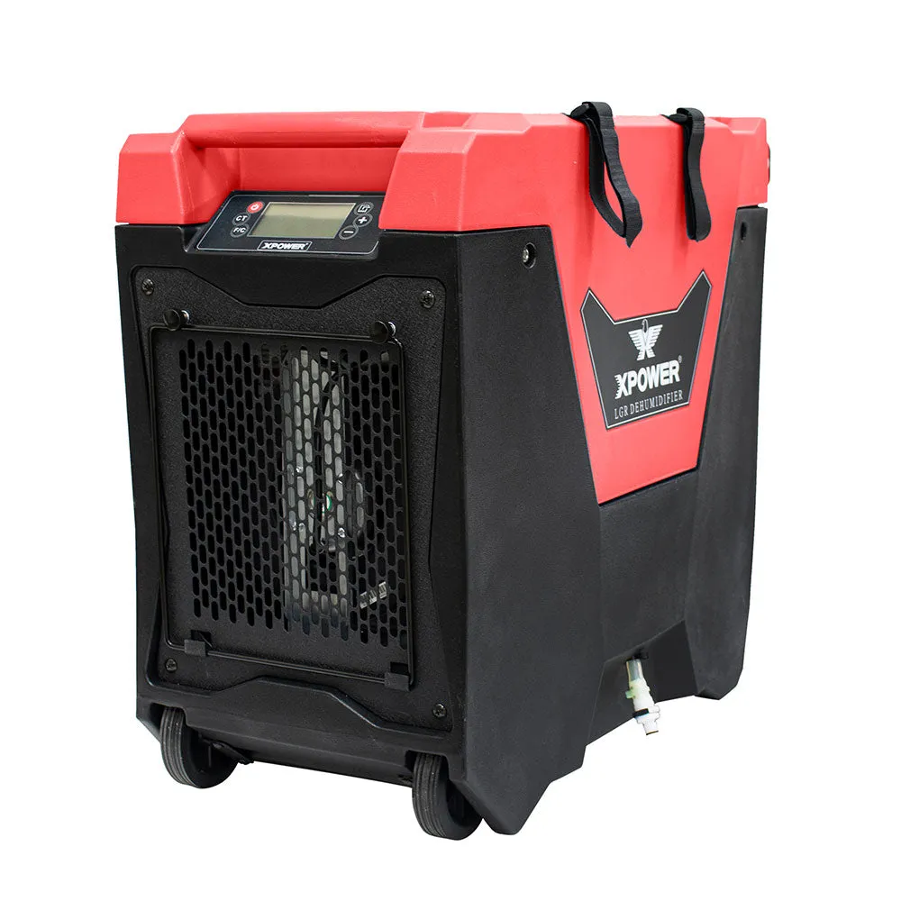 Xpower XD-85L2-Red 145-Pint LGR Commercial Dehumidifier Red w/ Purge Pump