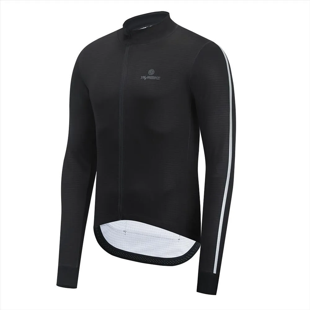 YKYW Men's Cycling Jacket Winter Icy Weather -5-10℃ Waterproof and Windproof Warm Thermal Fleece 2 Colors