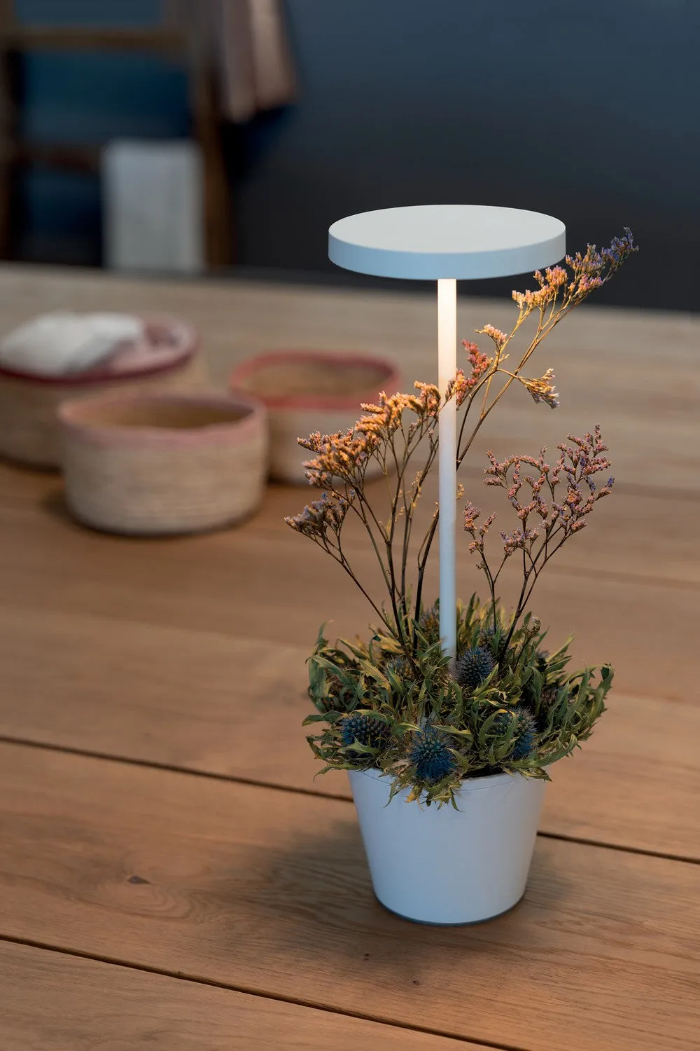 Zafferano Poldina UpsideDown Table Lamp LD0420B4 White