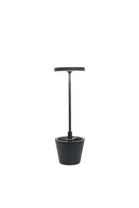 Zafferano Poldina UpsideDown Table Lamp LD0420N4 Dark Grey
