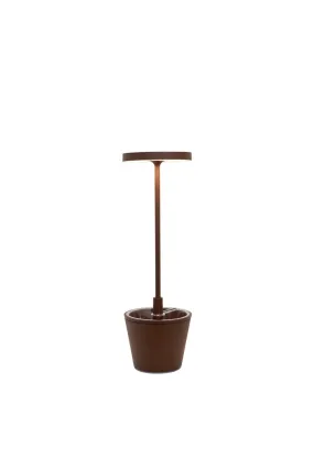 Zafferano Poldina UpsideDown Table Lamp LD0420R4 Rust